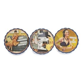 Anne Taintor 4504 4-Inch Round Coaster Set, Cocktail Hour by Anne Taintor