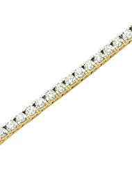 14K Yellow/White Gold 7 ct. Diamond Tennis Bracelet