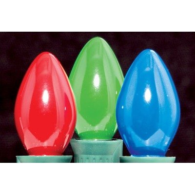 C7 Ceramic-Candelabra Base Light Color: Blue