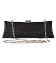 Pilot Sequin Clutch Black
