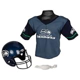 Seattle Seahawks Youth NFL Helmet and Jersey Set
