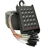 Seismic Audio - SAJT-16x4x100 - 16 Channel 100' XLR Snake Cable with 4 Channel 1/4