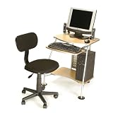 Maple Computer Desk With Student Chair By Leda Home Furnishing
