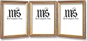 8x10 / 8'' x 10'' Frame for Picture Photo or Diploma, Solid Wood, Gold, style #609T