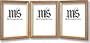 Frame for Picture Photo Diploma or Poster, Solid Wood, Gold, style #609T