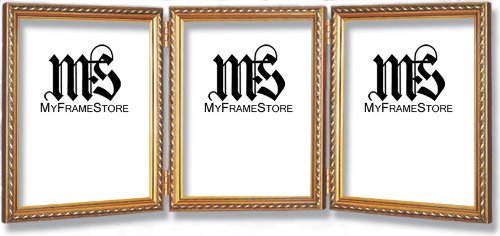 8x10 / 8\'\' x 10\'\' Frame for Picture Photo or Diploma, Solid Wood, Gold, style #609T