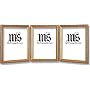 8x10 / 8'' x 10'' Frame for Picture Photo or Diploma, Solid Wood, Gold, style #609T