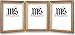 8x10 / 8'' x 10'' Frame for Picture Photo or Diploma, Solid Wood, Gold, style #609T