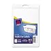 Avery White Removable Print or Write Labels,  6 Inches x 4 Inches, Pack of 40 (5454)