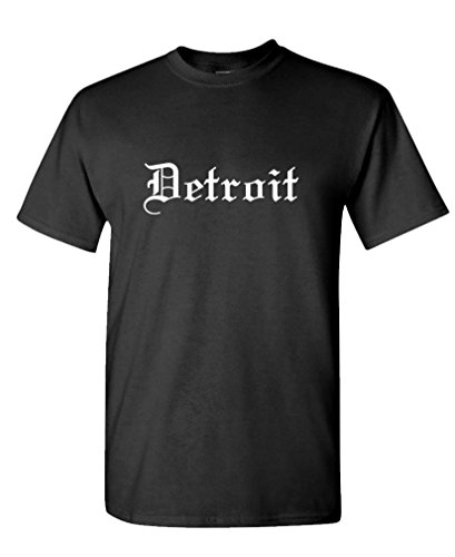 THE GOOZLER - DETROIT GOTHIC FONT - Mens Cotton T-Shirt