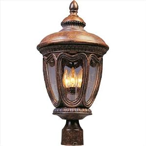 Maxim Lighting 20410CDFB - Abbey 3 Light Outdoor Post Lantern - 20410CDFB by Maxim Lighting