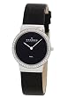 Skagen Black Croco and Crystals Womens Steel Watch 644LSLB4