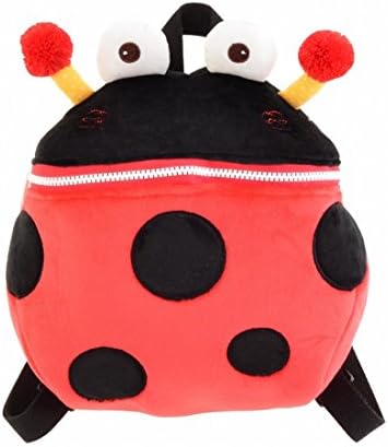 HWD Drum Eyes Plush Stuffed Animal Little Backpack,Plush Toys Doll.(Red Beetle)
