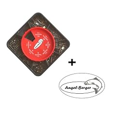Karabiner - Wirbelsortiment 100 St�ck in Spenderdose + gratis Angel-Berger Aufkleber