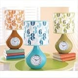New CBK AS 3 MINI LAMP TICK-TOCK CLOCK DRUM HRDBACK 1- CLEAR CORD ON/OFF SWITCH BLUE/GRN/ORANGE