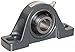 Browning VPLS-223 Pillow Block Ball Bearing, 2 Bolt, Setscrew Lock, Contact and Flinger Seal, Cast Iron, Inch, 1-7/16" Bore, 1-13/16" Base To Center Height