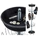 Household Essentials, 4498, Shoe Tree, 4-Tier Including Top Basket, Hammered Silver Finish