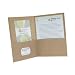 Oxford 78542 Twin Pocket Portfolios, Recycled, Natural, 25/Box