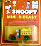 Peanuts SNOOPY MINI-DIECAST CAT CATCHER WAGON