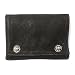クロムハーツ CHROME HEARTS 財布 ウォレット 3フォールド クロスボタンズ ダークブラウン デストロイレザー