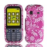 For T-mobil Samsung T379 Gravity Txt Accessory - Purple Flower Design Hard  ....