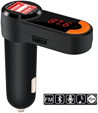 NEW Bluetooth Car Charger, Hands-free Car MP3 Music Player, Phone Receive/ Hang Up, FM Transmitter 2.1A Double USB Charger