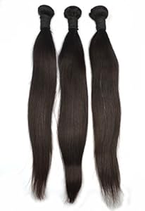 Angel Hair 3 Bundles Virgin Peruvian Straight Hair; Sew In Raw Unprocessed Weft Weave Remy Hair Extension 300 Grams Free Fast Shipping (30 30 30)