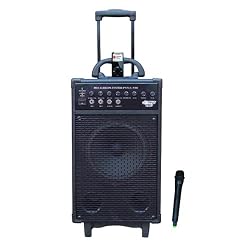 Pyle-Pro PWMA930I 600 Watt VHF Wireless Portable PA System/Echo with iPod Dock