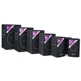 PA  - DISCO - KARAOKE Speakers 6" 100W