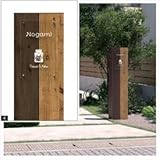 三協アルミ　セレージュ2型　インターホン内臓タイプ　プラン2015-4　※表札は掘り込み文字　【機能門柱　機能ポール】 　（R）／WTP