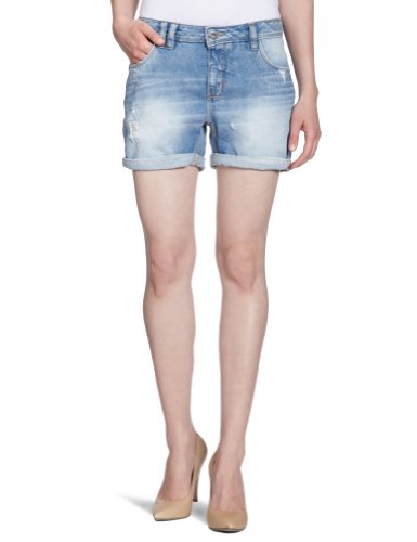 VERO MODA Damen Jeans Short Normaler Bund, 10077457 Tomboy Shorts, Gr. 26, Blau (DENIM) Preisvergleich