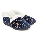 Womens/Ladies Flower Pattern Indoor Footwear/Slippers