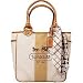Coach Bleecker Heritage Stripe Canvas Bag Tote with Scarf 11791 Natural