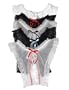 Jezebel Crotchless Panty , ONE SIZE, BLACK/BLUE