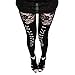 Collager Women's Fashion Punk Rock Gothic Sexy Lace Leggings
