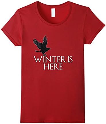 Women's Winter Is Here | Black Crow | Thrones | Stark Small Cranberry