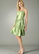 Strapless Gathered Waist Formal for Bridesmaid Formal Prom