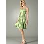 Strapless Gathered Waist Formal for Bridesmaid Formal Prom