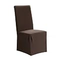Stretch Honeycomb Dining Room Chair Slipcover - Coffee (Long)