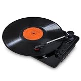 Auna TTS-T55 USB-Plattenspieler mit MP3-Aufnahme  schwarz