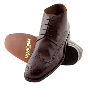 NOHARM Brown Brogue Vegan Boots NOHR1969