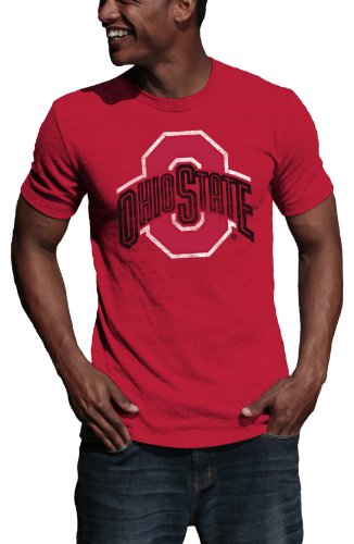 NCAA Ohio State Buckeyes Vintage Logo Tee Shirt (Red, XLarge)