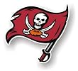 Tampa Bay Buccaneers 12" Vinyl Magnet Set Of 2 - Buccaneers 12 Magnet"