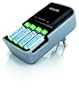 Philips SCB 2025 NB / 12 Stecker-Ladeger�t (inkl. 4 AA-Akkus 1300mAh)