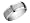 Men's 8mm Satin and Polished Stainless Steel Wedding Band, Size 9