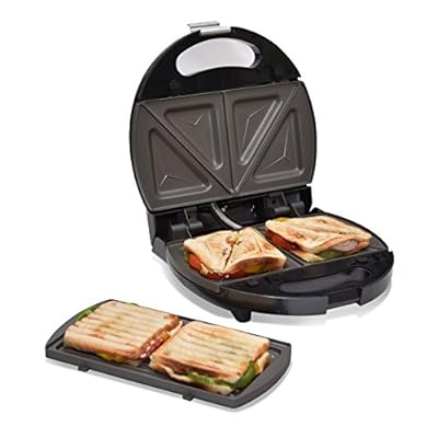 Oster CKSTSM3887 700-Watt 2-Slice Sandwich Maker (Black)