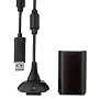 Xbox 360 - Kit Play & Charge R, Nero di Microsoft