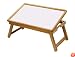 Winsome 98721 Flip Top Bed Tray - White/Natural Finish