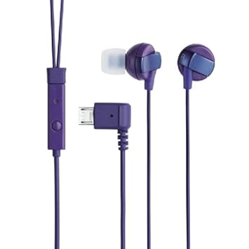 【クリックで詳細表示】ELECOM スマートフォン用ステレオヘッドホンマイク[両耳タイプ] パープル EHP-MBIN100PU： 家電・カメラ