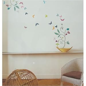 Poppy Blossoms and Butterflies Wall Stickers, Nouvelles Images